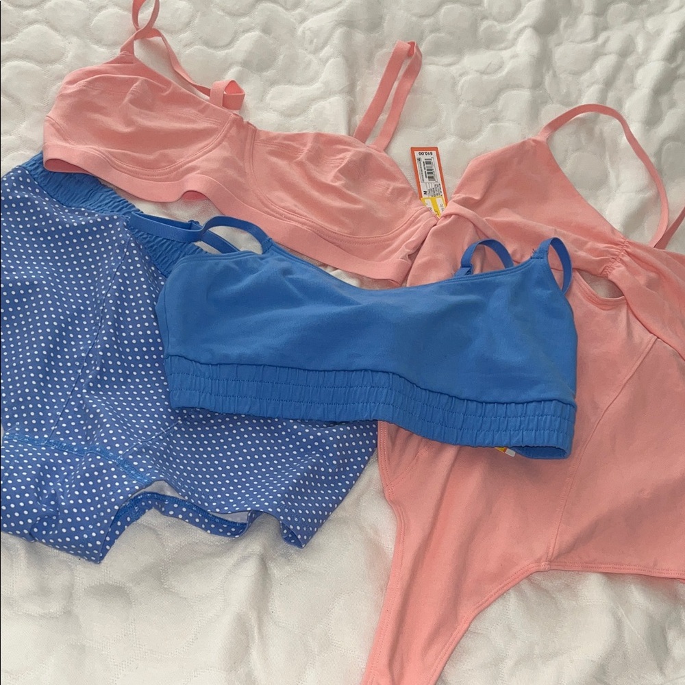 Colsie Pink and Blue Bra Set